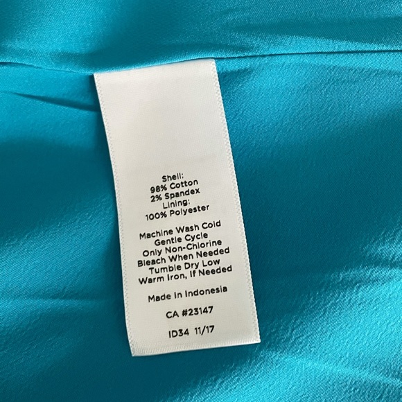 🎉HP🎉Talbots Turquoise Patterned Sleeveless Dress - Picture 6 of 6